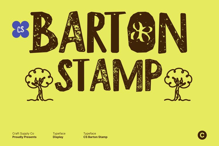 Preview of CS Barton Stamp Font