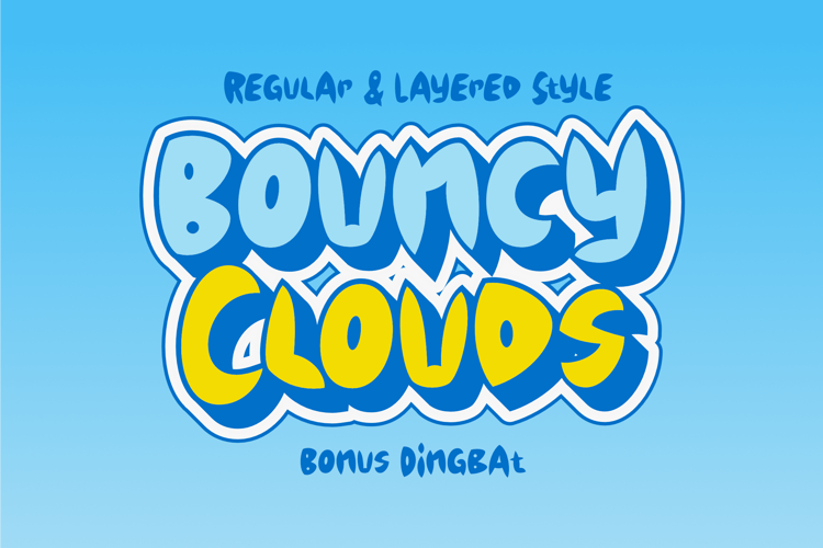 Bouncy Clouds Font