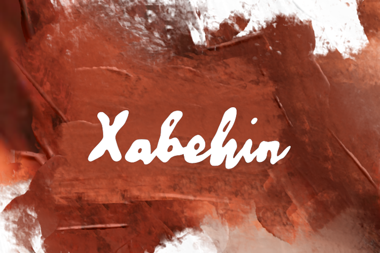 Preview of x  Xabehin Font