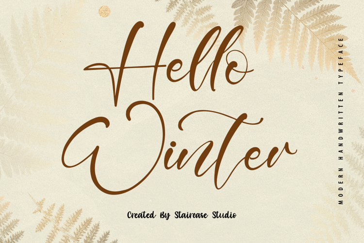 Hello Winter Font