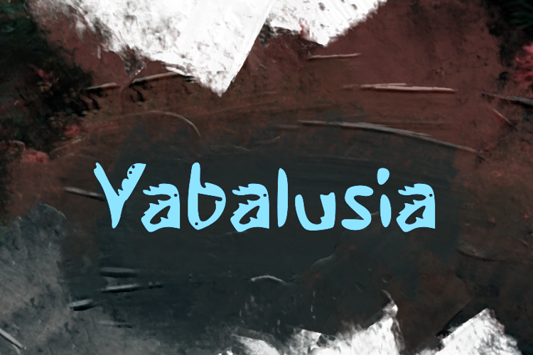 Preview of y Yabalusia Font