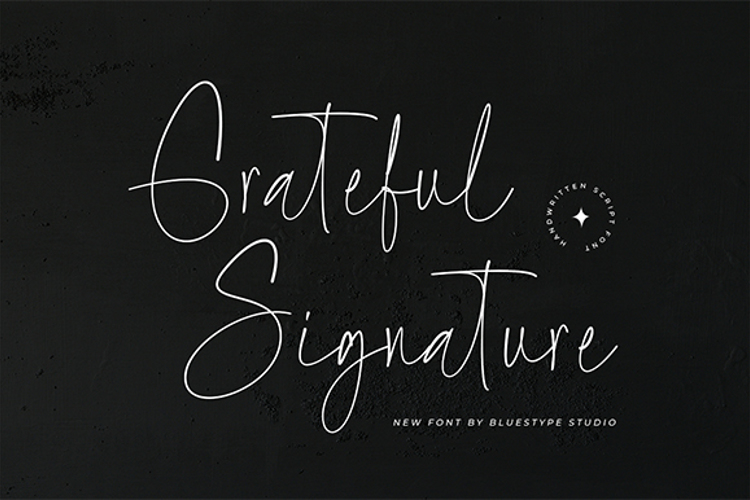 Grateful Signature Font