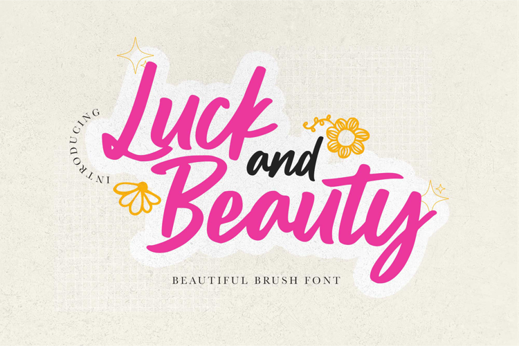 Luck and Beauty Font