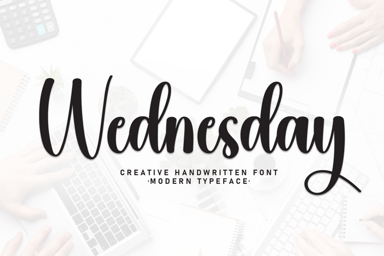 Preview of Wednesday Font