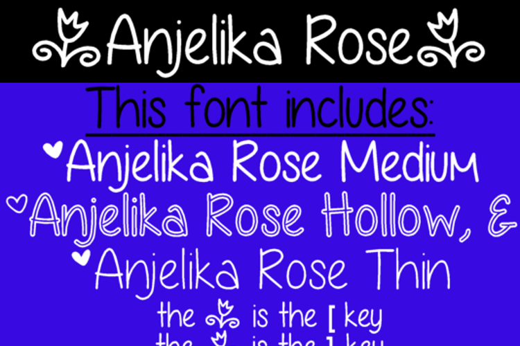 Anjelika Rose Font