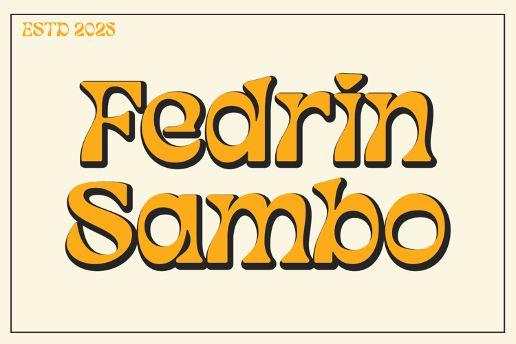 Preview of Fedrin Sambo Font