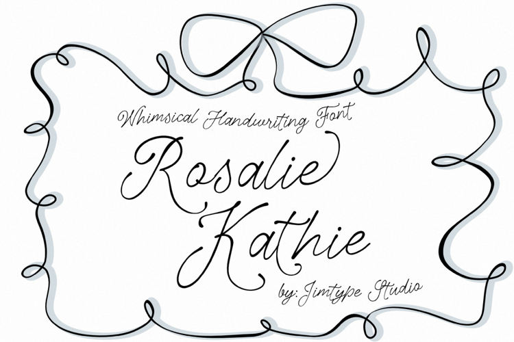 Preview of Rosalie Kathie Font