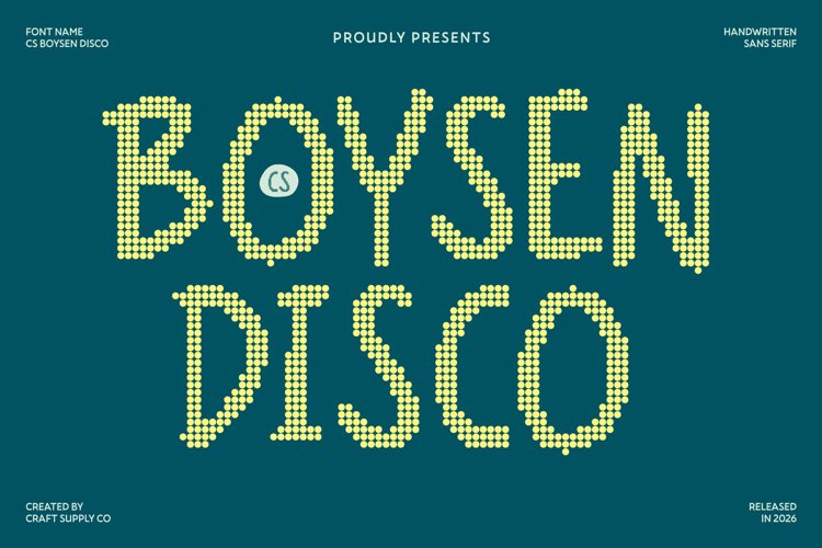 Preview of CS Boysen Disco Font
