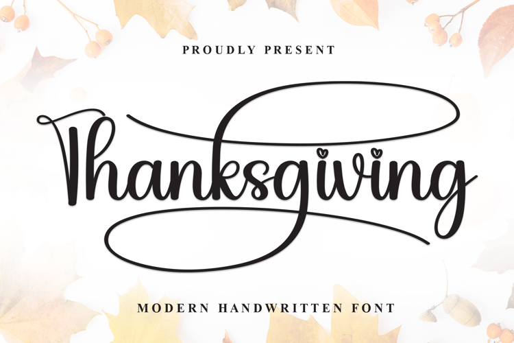Preview of Thanksgiving Font