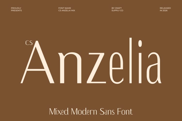Preview of CS Anzelia Mix Font
