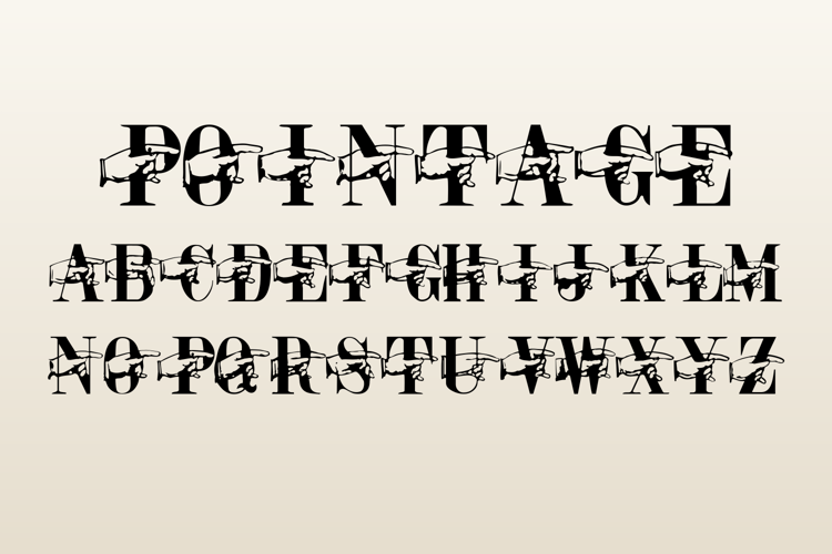 Preview of Pointage Font