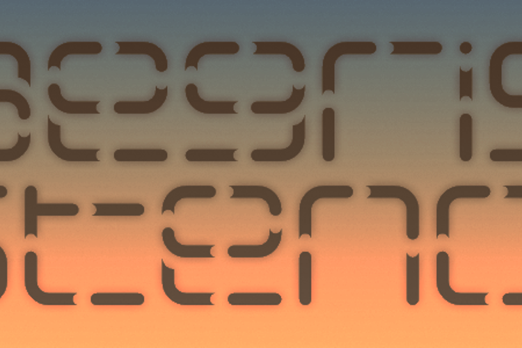Aegris Stencil Font
