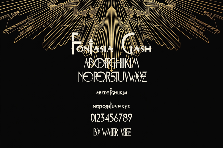 Preview of Fontasia Clash Font
