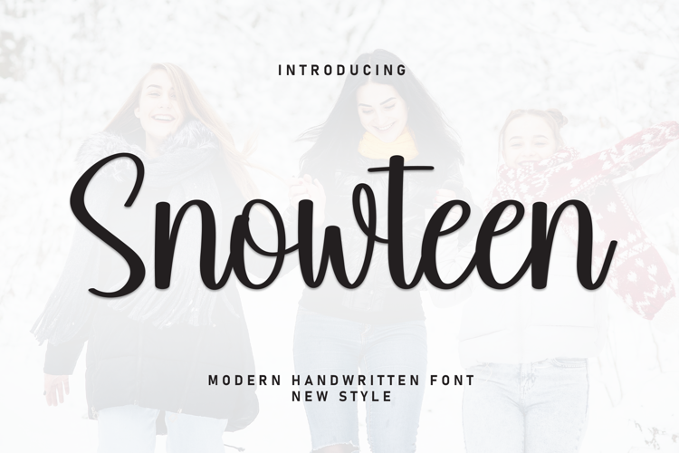 Preview of Snowteen Font