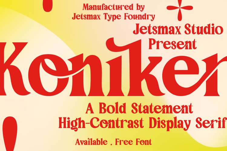 Preview of Koniker Font