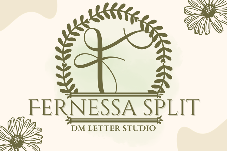 Preview of Fernessa Split Font