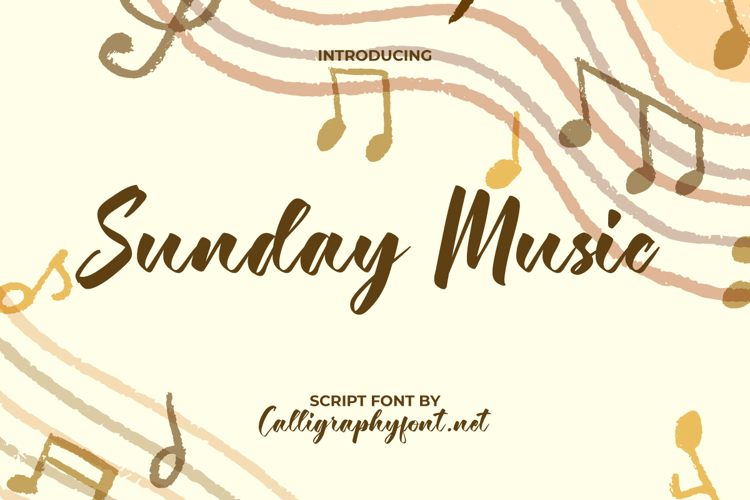 Sunday Music Font
