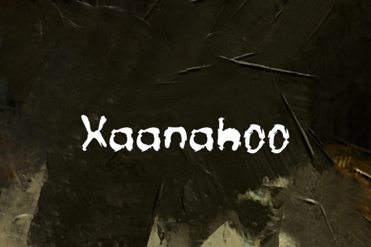 Preview of x  Xaanahoo Font