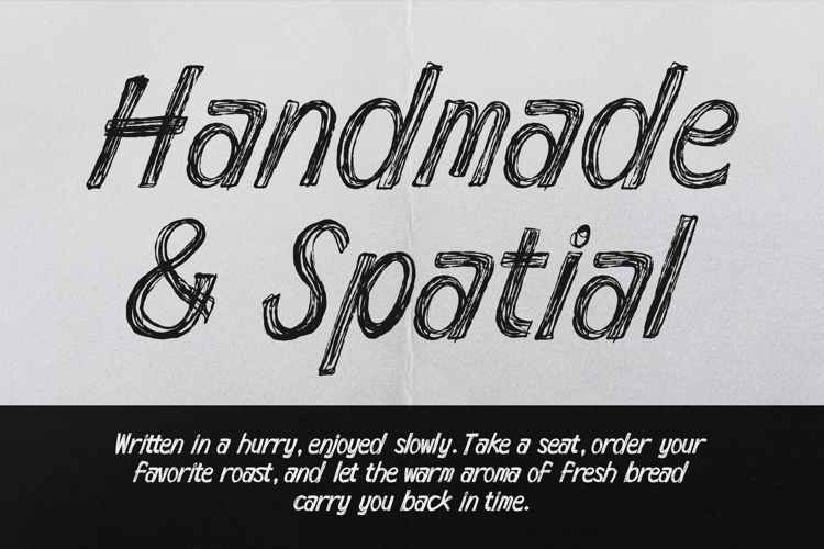 Preview of Looks Scratchy Font