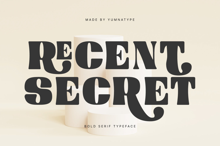 Recent Secret Font