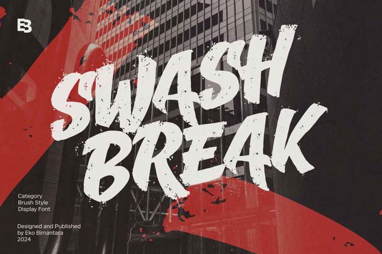 Preview of Swash Break Font