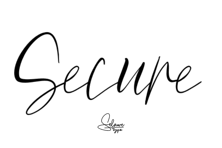 Secure Signature Font