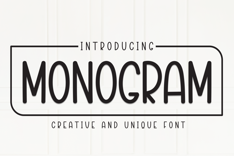 Preview of Monogram Font