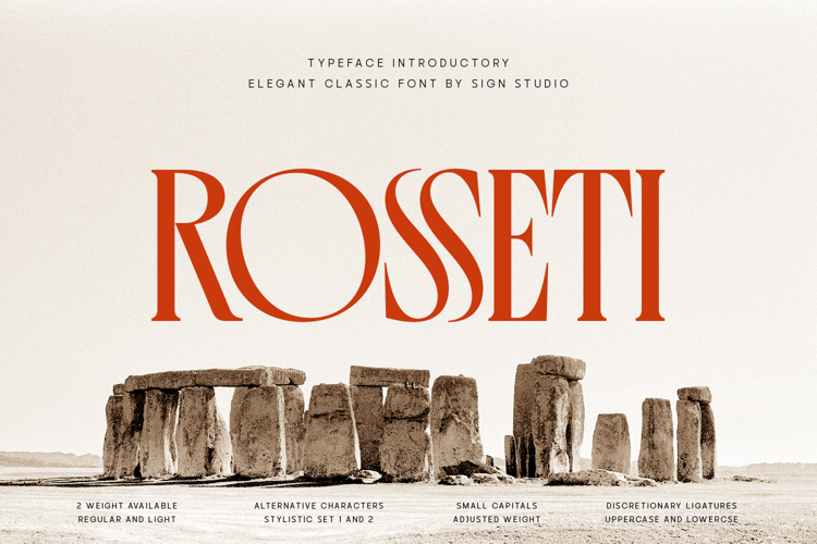 Preview of Rosseti Font