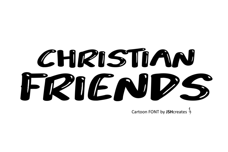 Christian Friends 3 D Font