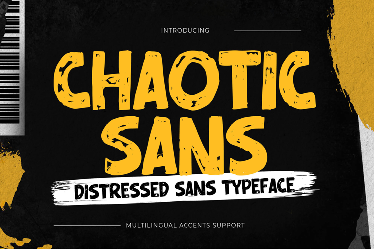 Preview of Chaotic Sans Font