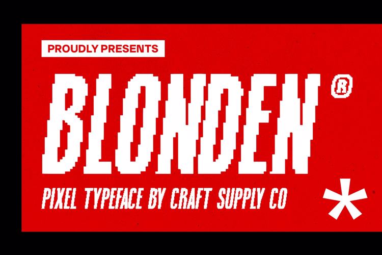 Preview of Blonden Pixel Font