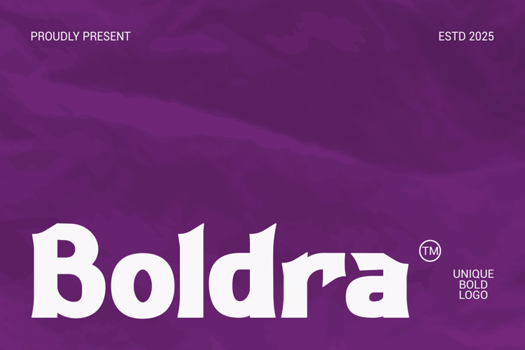 Preview of Boldra Font