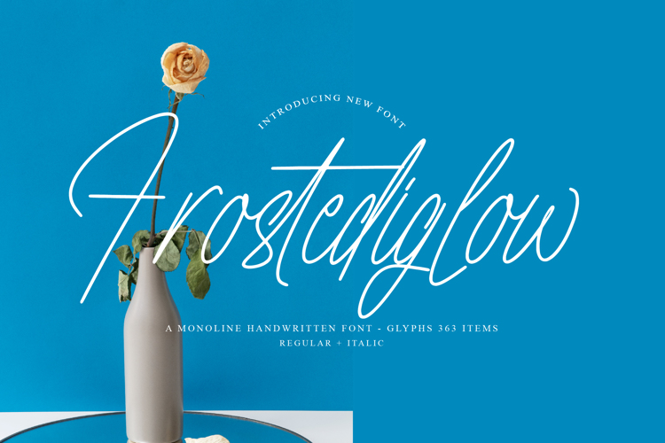 Preview of Frosted Glow Font