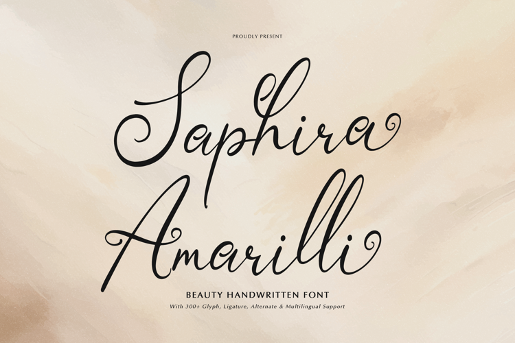 Preview of Saphira Amarilli Font