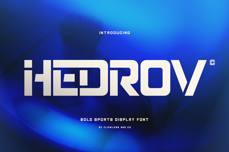 Preview of HEDROV Font