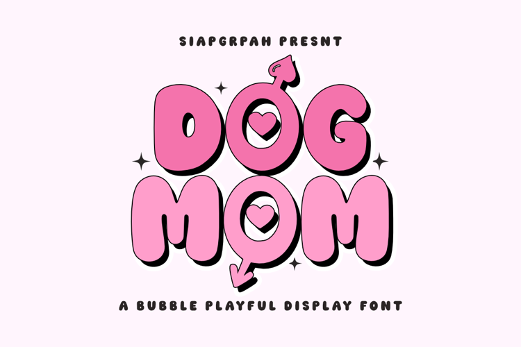 Preview of Dog Mom Font