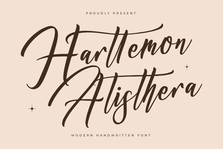 Preview of Harttemon Alisthera Font