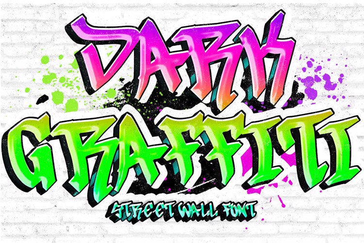 Dark Graffiti Font