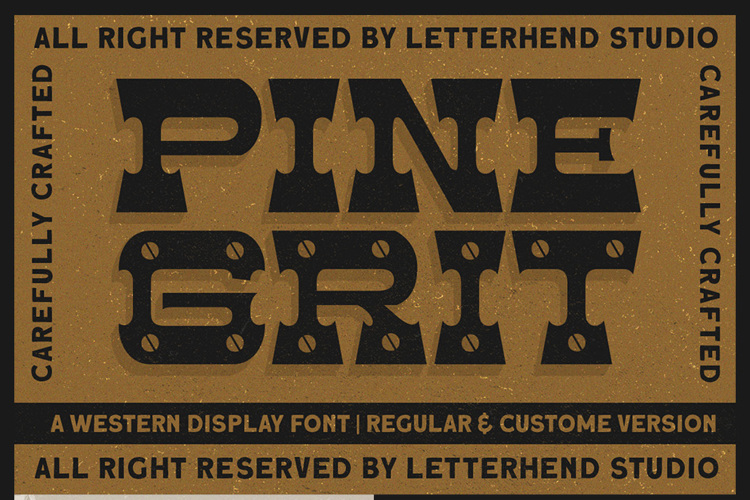 Preview of Pinegrit Font
