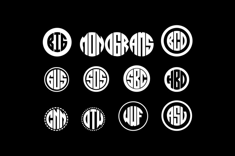 ABC - Circle - Monogram Font