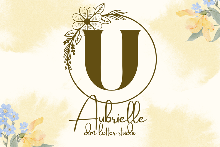 Preview of Aubrielle Monogram Font
