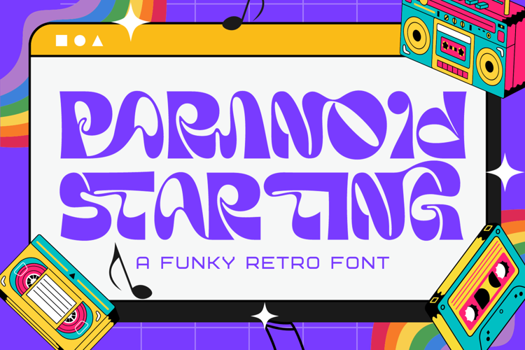 Paranoid Starting Font