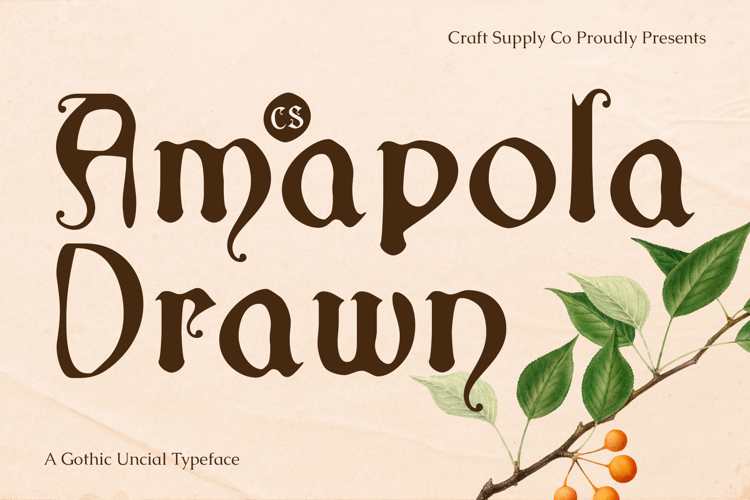 Preview of CS Amapola Drawn Font