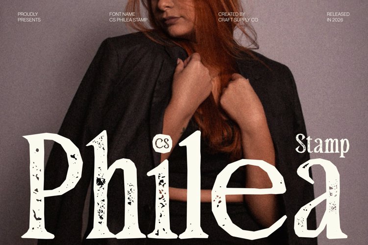 Preview of CS Philea Stamp Font