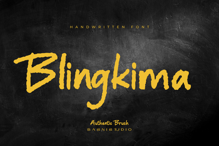 Preview of Blingkima Font