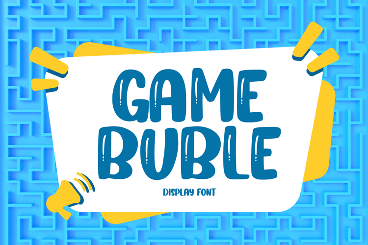 Game Buble Font