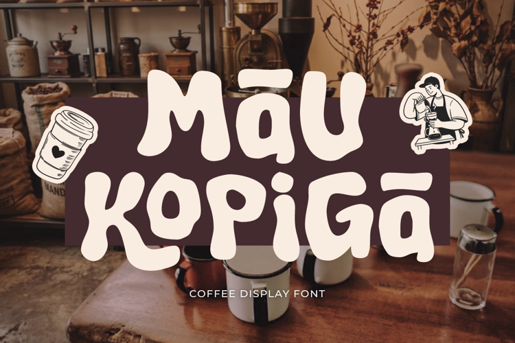 Preview of Mau Kopiga Font