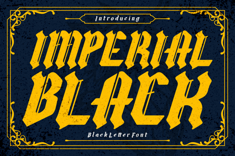 Preview of Imperial Black Font