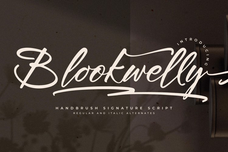 Blookwelly Font
