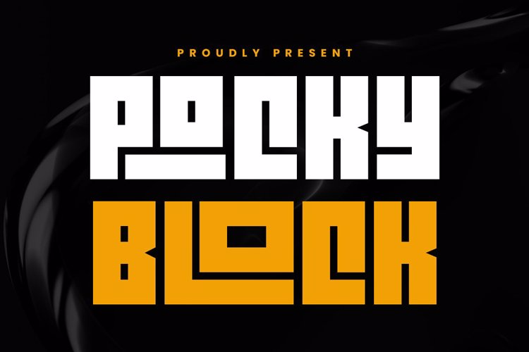 Pocky Block Font